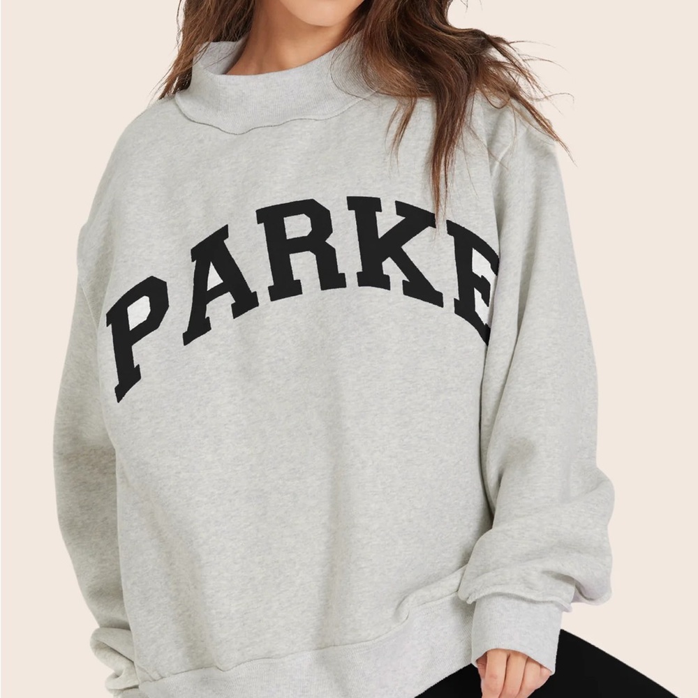 SET X PARKE REVERSIBLE VARSITY MOCKNECK - PARKE HEATHER GREY
